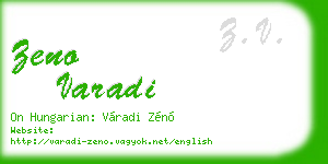 zeno varadi business card